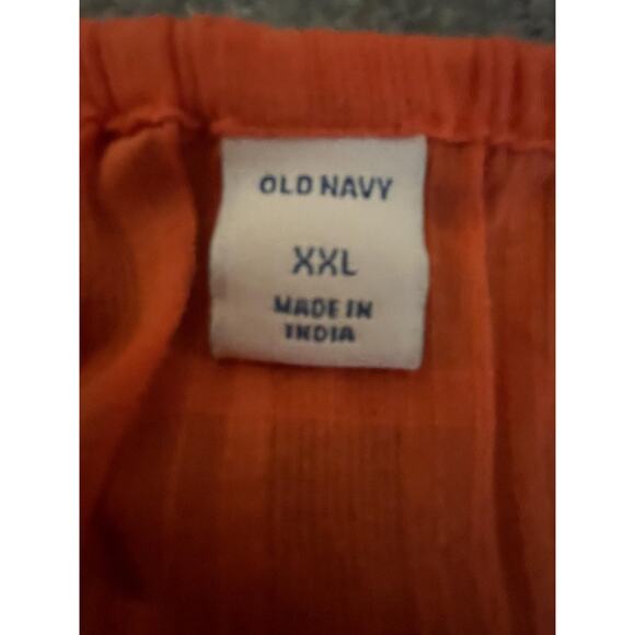 Old Navy Dress Womens 2XL Orange Tiered Spaghetti Strap Summer Sundress Flowy - Picture 3 of 8